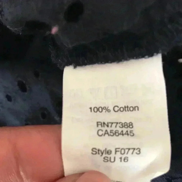 Madewell Perforated Button Front Size XXS - Picture 5 of 5